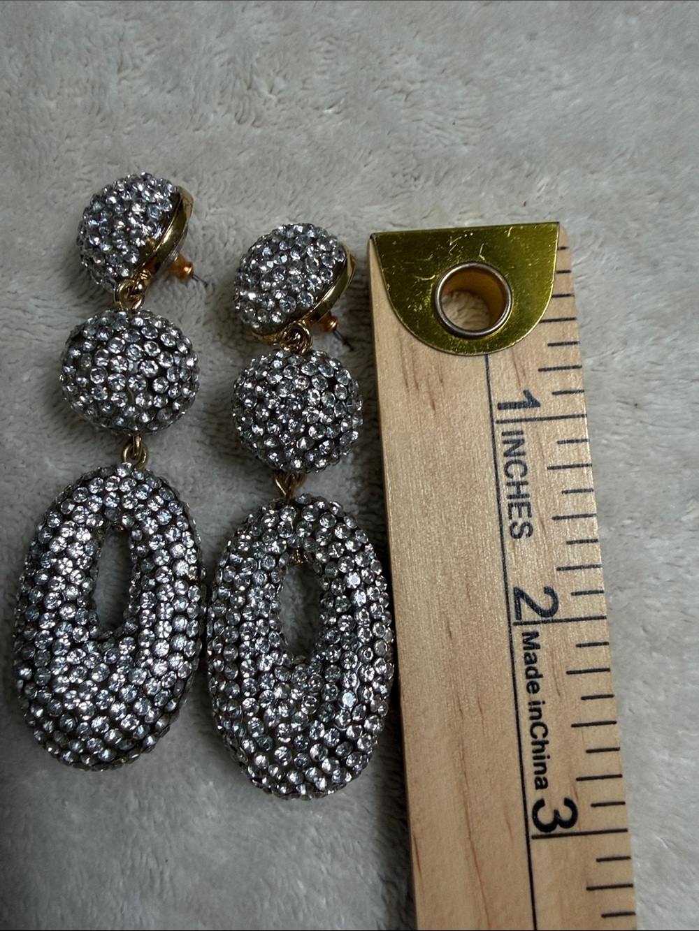J. Crew Crystal Bold Statement Dangle Earrings - Picture 5 of 6